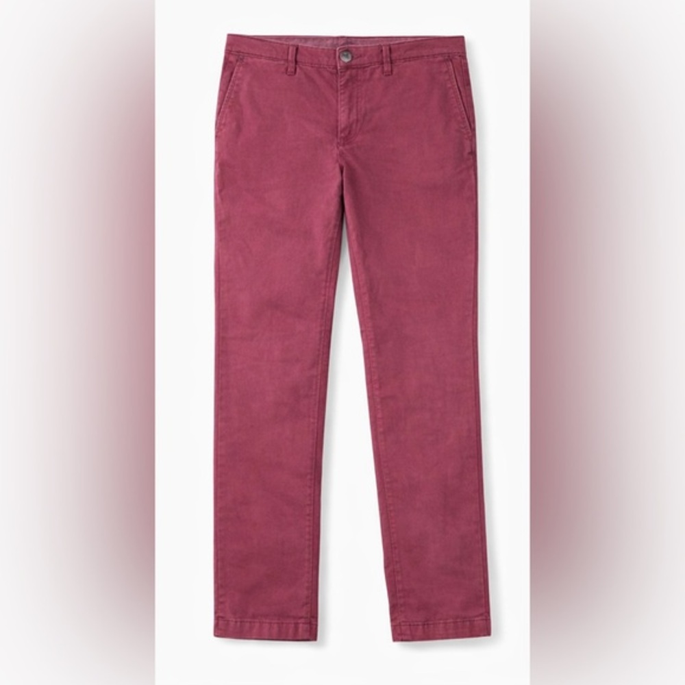 GAP Burgundy Slim Fit Pants 36x32 Men’s Stretch Chinos